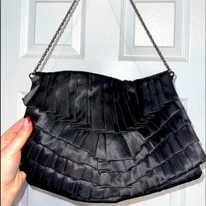 Black ZARA Ruffle Purse